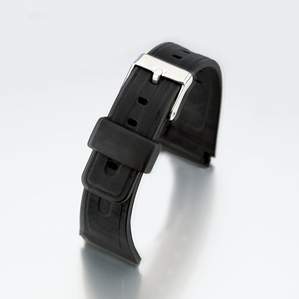 bracelet montre silicone noir